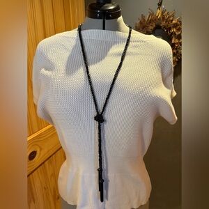 ❣️Simply Vera Black Beaded/Tasseled Necklace - Elegant and Simply Fabulous